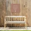 Wat je allemaal met me doet - Quotes - Spreuken Tuinposter op houten frame 2 cm dik klein -sfeer4