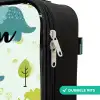 Dinos - Patroon - Natuur Kinderkoffer - Zwart klein -rits_NL