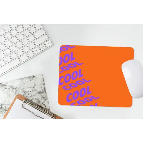 Cool - Paars - Oranje muismat rubber klein -witbureau