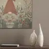 Kerstgnome - Konijntjes - Kleurrijk PET vilt klein -sfeer6_closeup