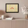 Strepen - Abstract - Yes you can - Rood fotolijst zwart zonder passe partout klein -sfeer5