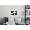 Gebouwen - Lucht - Zwart Muursticker klein -slaapkamer