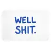 Blauw - Quote - Wit WCmat klein -3d
