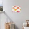 Lippen - Kleurrijk - Glanzend tuinposter los doek klein -sfeer8