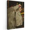 Meisje in witte kimono - Schilderij van George Hendrik Breitner canvas 2cm klein -z3d