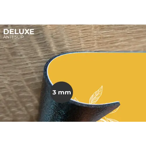 Citroenen - Illustratie - Minimalistisch - Geel Placemat vinyl groot -closeup