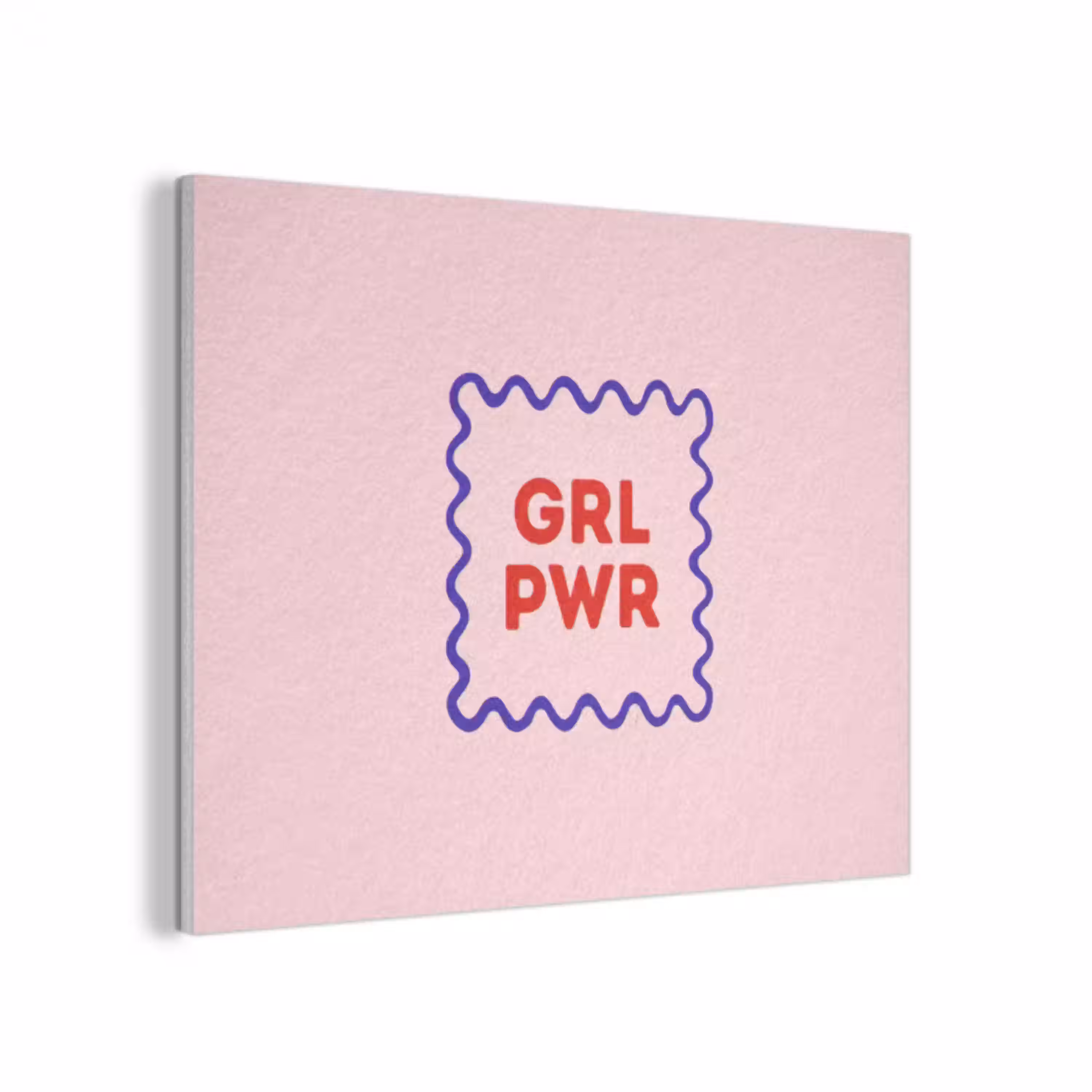 Grl pwr - Roze - Kader PET vilt klein -3d