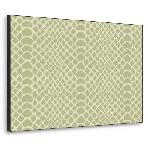 Groen - Patroon - Schubben Textielframe zwart klein 947 -3d