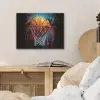 Graffiti - Basketbal - Sport - Zwart - Street art PET vilt klein -sfeer3