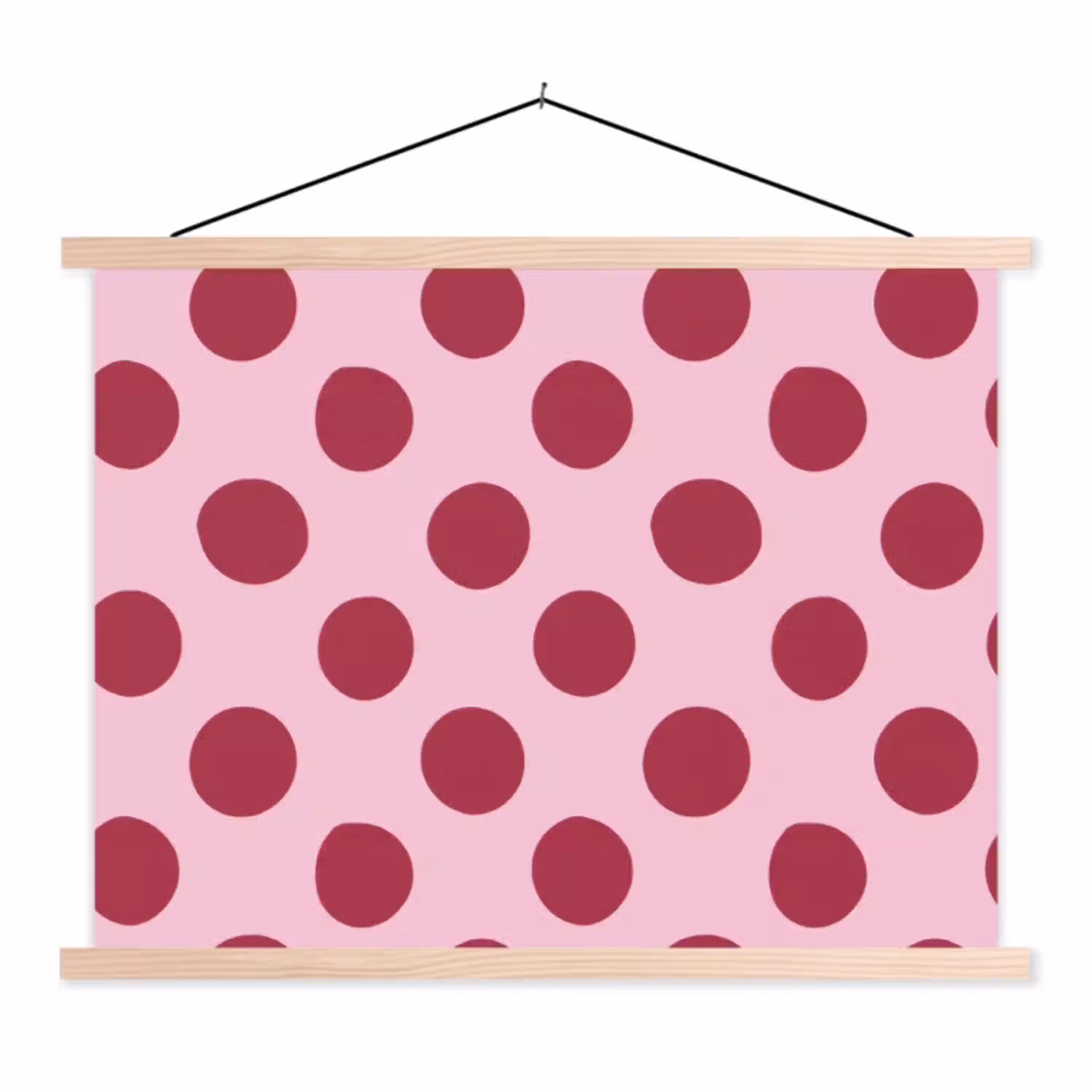Stippen - Patroon - Bordeaux textielposter latten blank klein 122 -3d