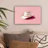 Zomers - Hoed - Roze canvas 2cm klein -sfeer1