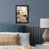 Toekan - Vogels - Bloemen - Tak fotolijst zwart zonder passe partout klein -sfeer3