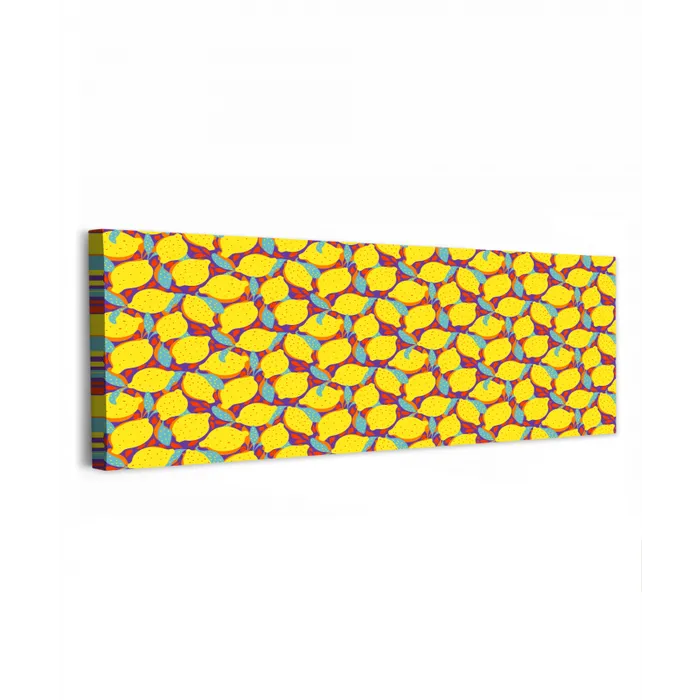Citroenen - Geel - Stippen - Oranje canvas 2cm klein 828 -z3d