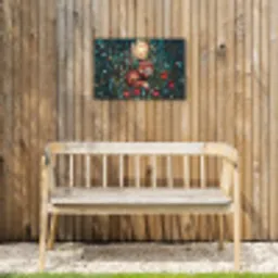 Vos - Mozaïek - Bos - Maan Tuinposter op houten frame 2 cm dik klein -sfeer4