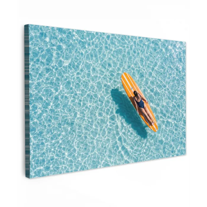 Surfboard - Water - Badpak - Oranje canvas 2cm klein -z3d