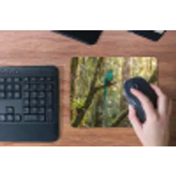 Quetzal - Jungle - Natuur - Groen muismat rubber klein -toetsenbord