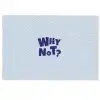 Why not - Blauw - Licht blauw - Quote Deurmat klein -zkaufland3d