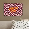 New era - Bordeaux - Zebraprint canvas 2cm klein -sfeer3