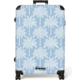 Palmboom - Modern - Blauw NBS - Large koffer - Volwassenen Unisex groot -zzzzzzzzkaufland2