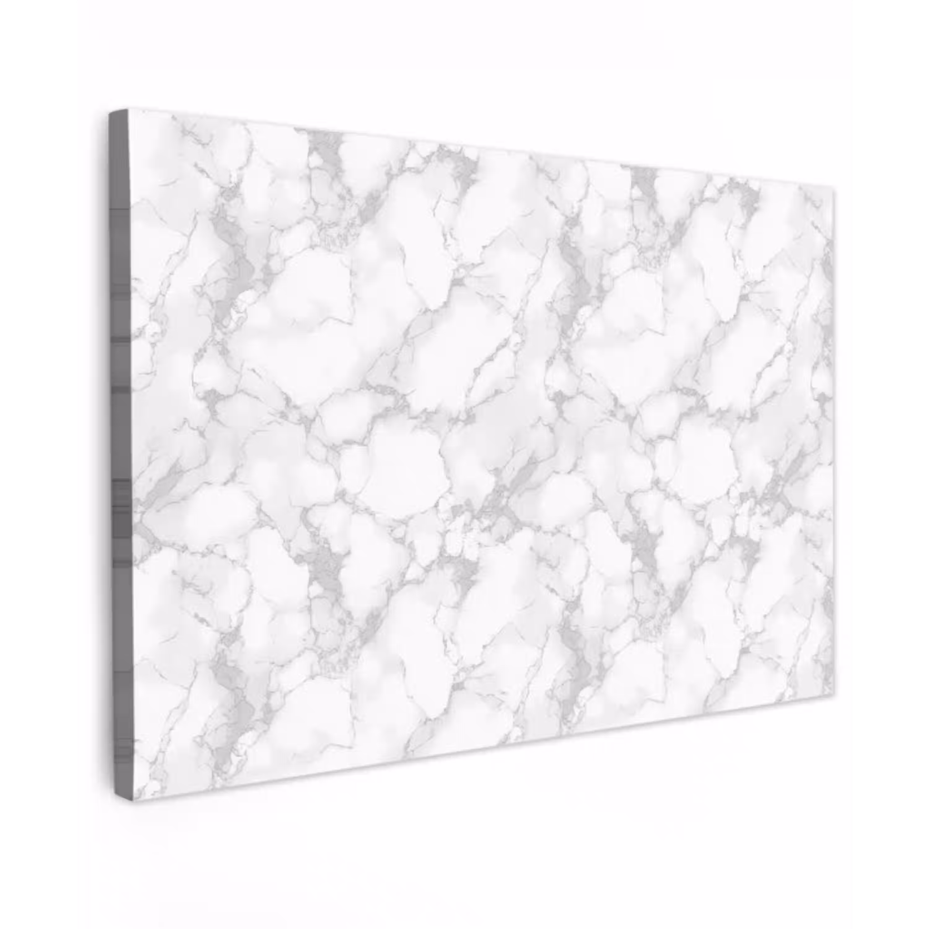 Wit - Marmer - Grijs canvas 2cm klein 34 -z3d