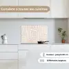 Decoratief - Labyrint - Beige keuken achterwand spatscherm klein -sfeer4_FR