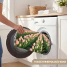Tulpen - Landschap - Roze Badmat klein -USP_WasbaarDE