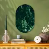 Bladeren - Jungle - Natuur - Tropisch - Planten Wandcirkel Ovaal Forex klein -sfeer2