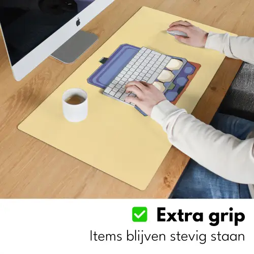 Eieren - Doos - Minimalistisch - Blauw Muismat XXL klein -sfeer3