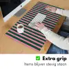 Verticale strepen - Groen - Roze Muismat XXL klein 681 -sfeer3