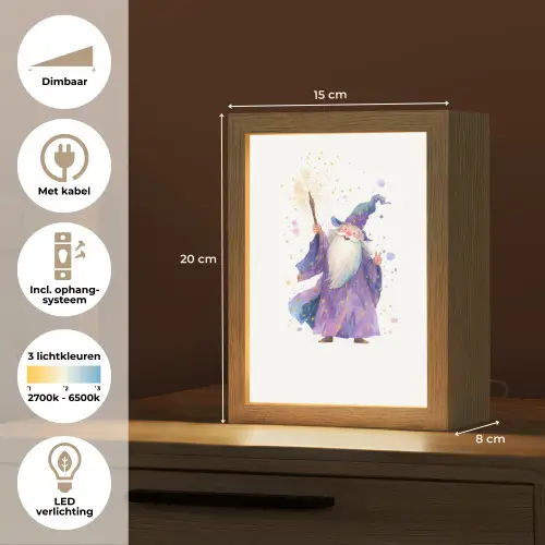 Tovenaar - Magie - Paars Light Box met kabel klein -USP_NL