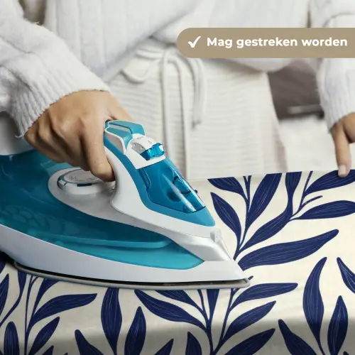 Bladeren - Klimop - Donkerblauw Wandkleed katoen klein -sfeer9