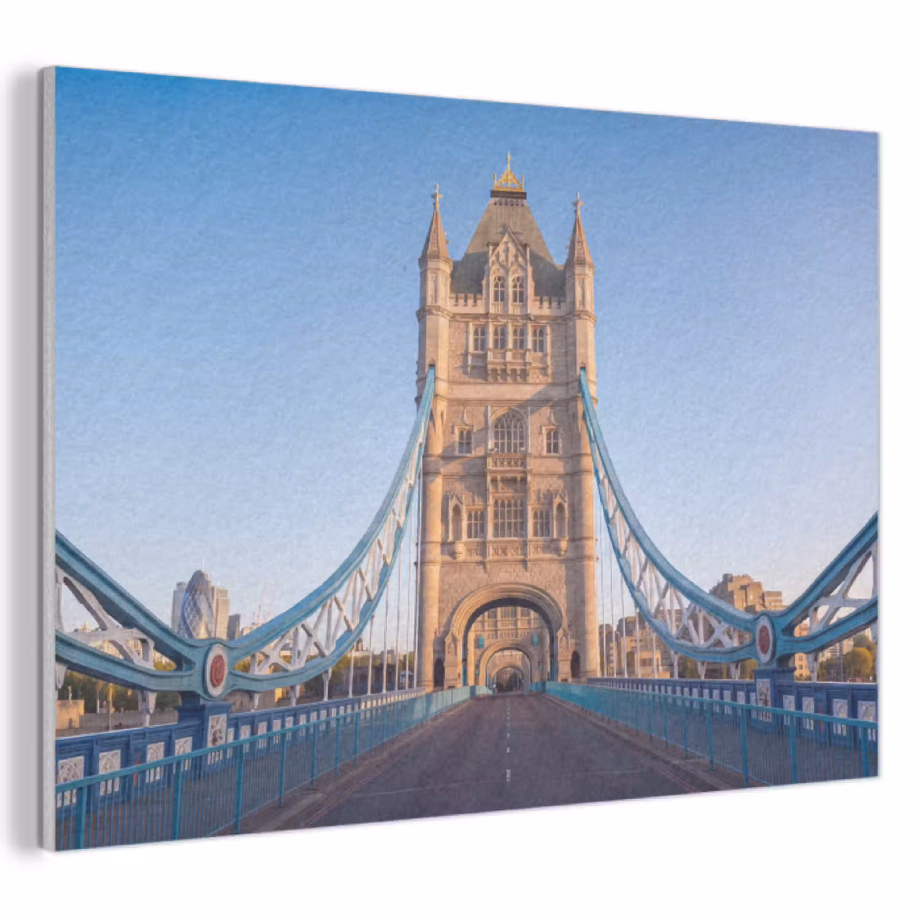 Brug - Toren - Architectuur - Klassiek - Blauw PET vilt klein -3d