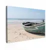 Boot - Zandstrand - Zee Tuinposter op houten frame 2 cm dik klein -3d