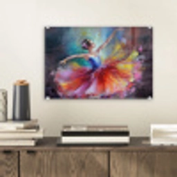 Schilderij - Olieverf - Dans - Ballerina plexiglas 5mm klein -sfeer1