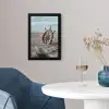 Scheepsstuur - Hout - Bruin - Zand fotolijst zwart zonder passe partout klein -sfeer4