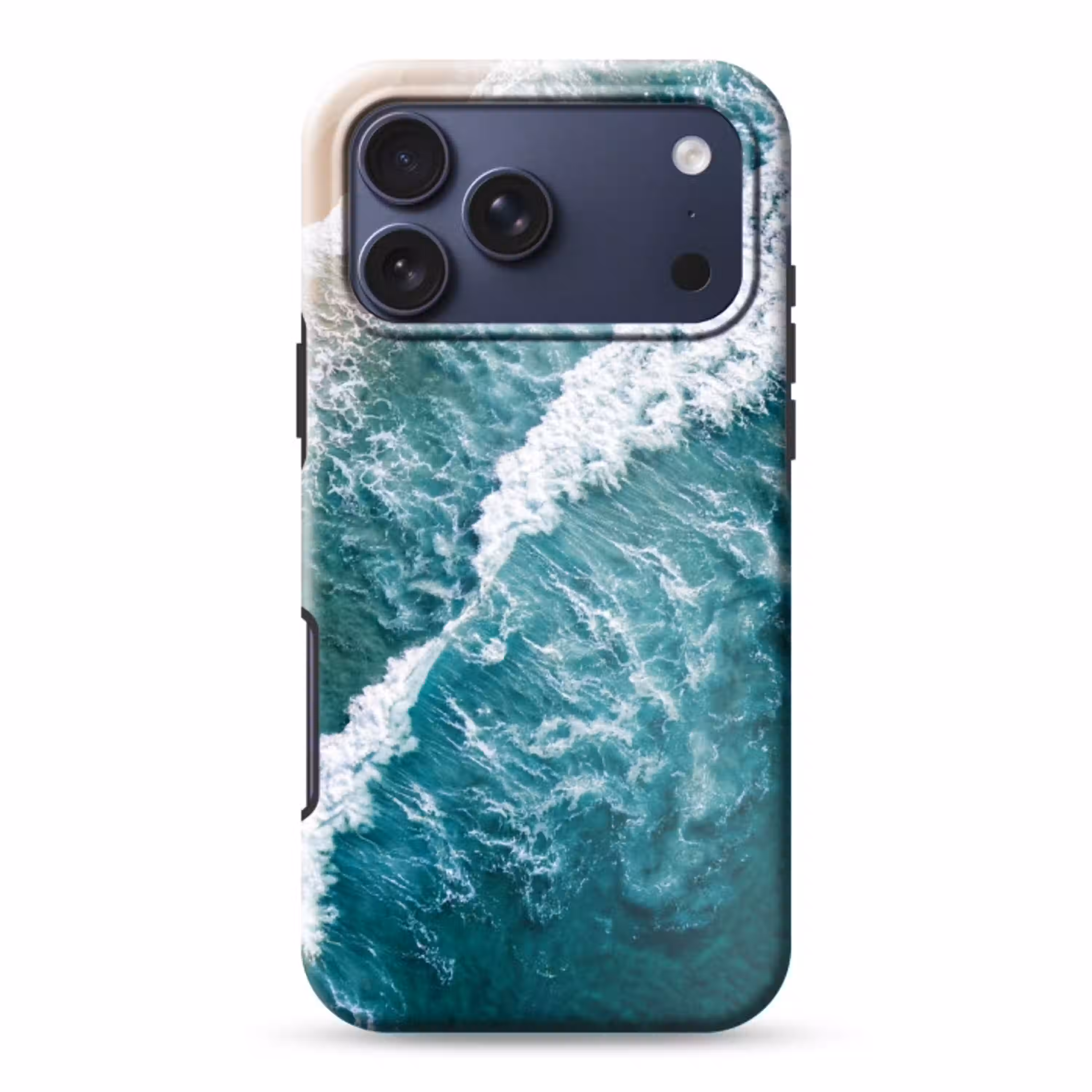 Zee - Strand - Golven - Natuur - Blauw Toughcase MagSafe Apple iPhone 17 Pro Max klein -3d