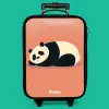 Panda - Slapen - Oranje Kinderkoffer - Zwart klein -zzz_website3d_nbs