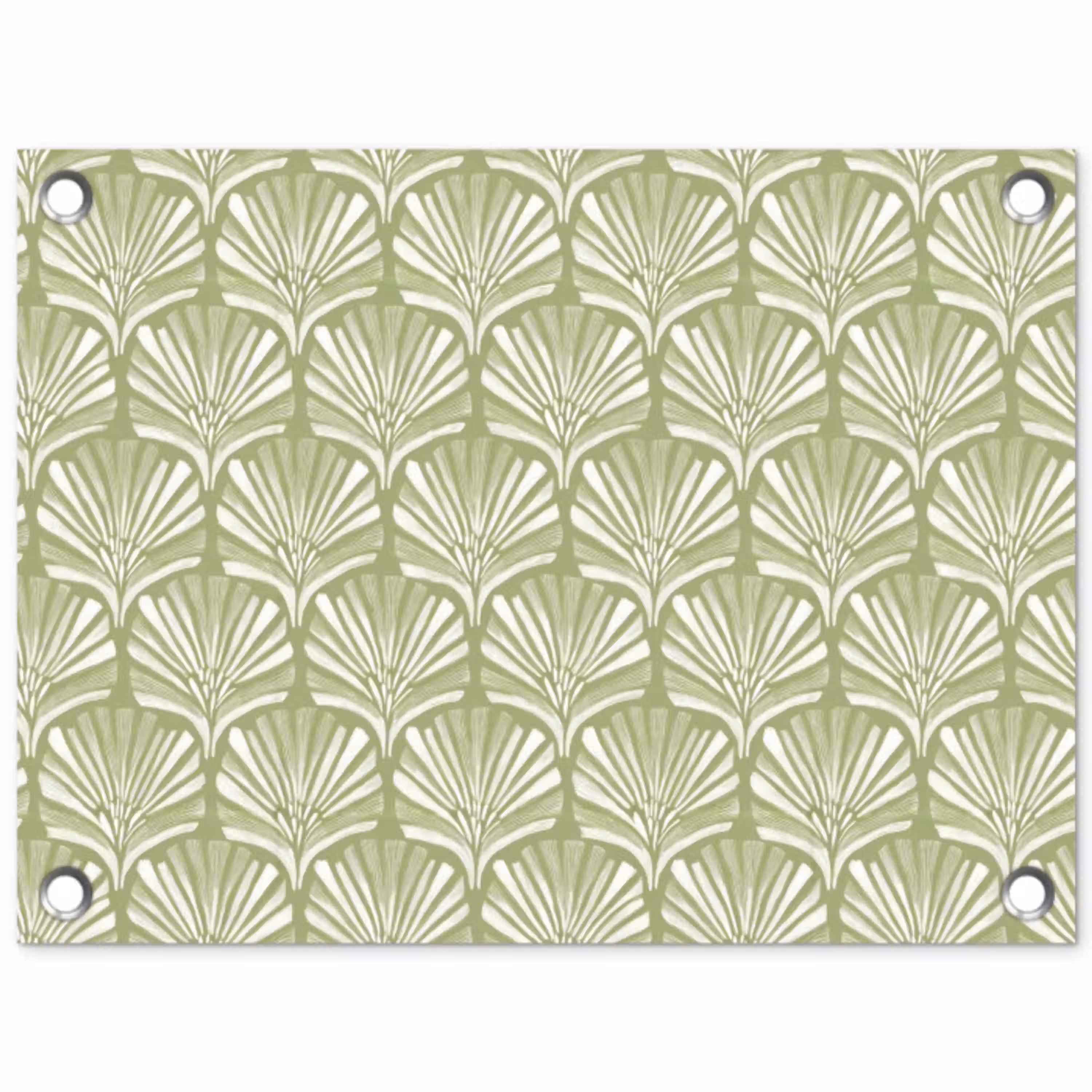 Saliegroen - Ginkgo Biloba - Waaier - Patroon tuinposter los doek klein 239 -3d