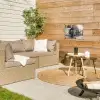 Eland - Auto - Gewei - Zwart - Wit tuinposter los doek klein -sfeer4
