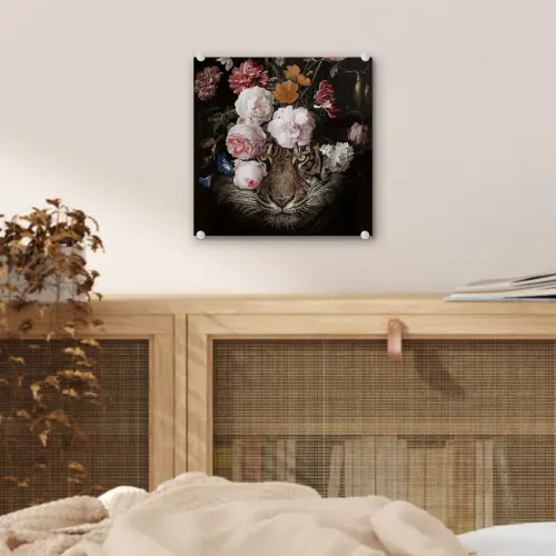 Bloemen - Jan Davidsz de Heem - Tijger - Schilderij - Stilleven - Oude meesters plexiglas 5mm klein -sfeer4