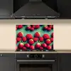 Aardbeien - Rood - Groen - Kroontjes keuken achterwand spatscherm klein 900 -sfeer1