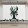 Kreeft - Glossier - Groen - Wit keuken achterwand spatscherm klein -3d_website