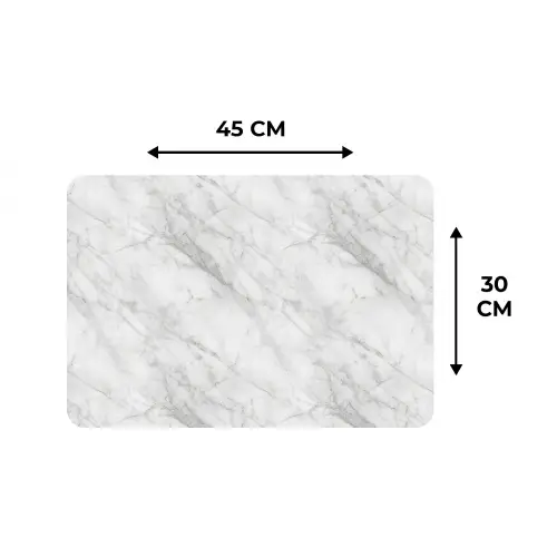 Klassiek - Marmer - Grijs Placemat vinyl groot 368 -specs