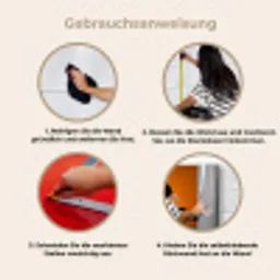 Gier - Tak - Zon - Oranje keuken achterwand 2 middel -gebruiksaanwijzing_DE