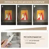 Kippen - Oranje - Vlakken Light Box met kabel (Tafellamp) klein -USP_dimbaarNL