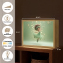 Fee - Groen - Sprookje - Sterren Light Box met batterij (Wandlamp kind) middel -USP_websiteoverzichtDE