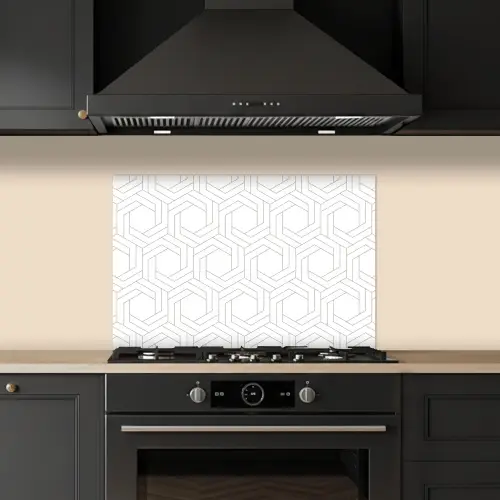 Design - Geometrie - Patronen - Abstract keuken achterwand spatscherm klein 900 -sfeer1