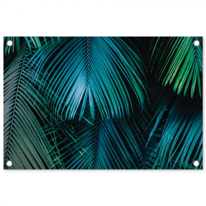 Bladeren - Tropisch - Jungle -  Natuur tuinposter los doek klein -3d