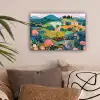 Heuvellandschap - Fantasierijk - Kleurcontrasten canvas 2cm klein -sfeer1