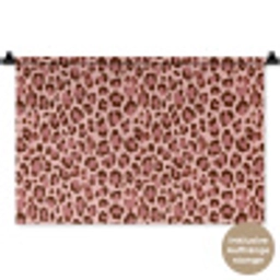 Luipaard - Patroon - Roze Wandkleed katoen klein 269 -t3d_DE
